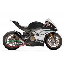 Carbonvani - Ducati Panigale V4 / S / Speciale "BLACK" Design Carbon Fiber Full Fairing Kit - ROAD VERSION (8 pieces)